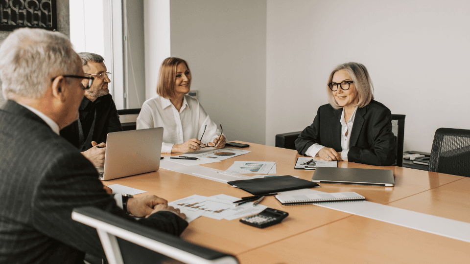 Image of a business meeting