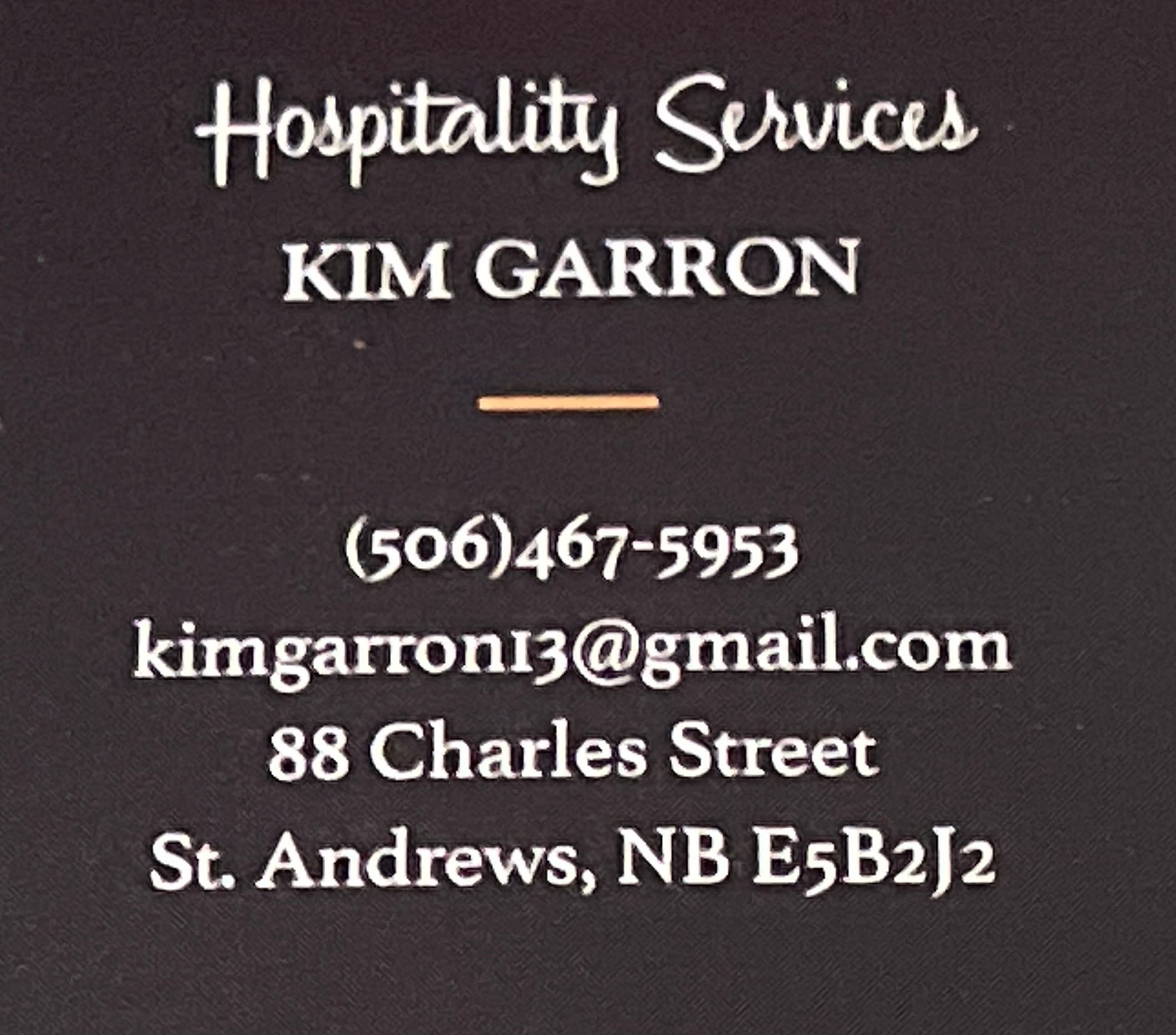 Kim Garron Hospitality Services logo