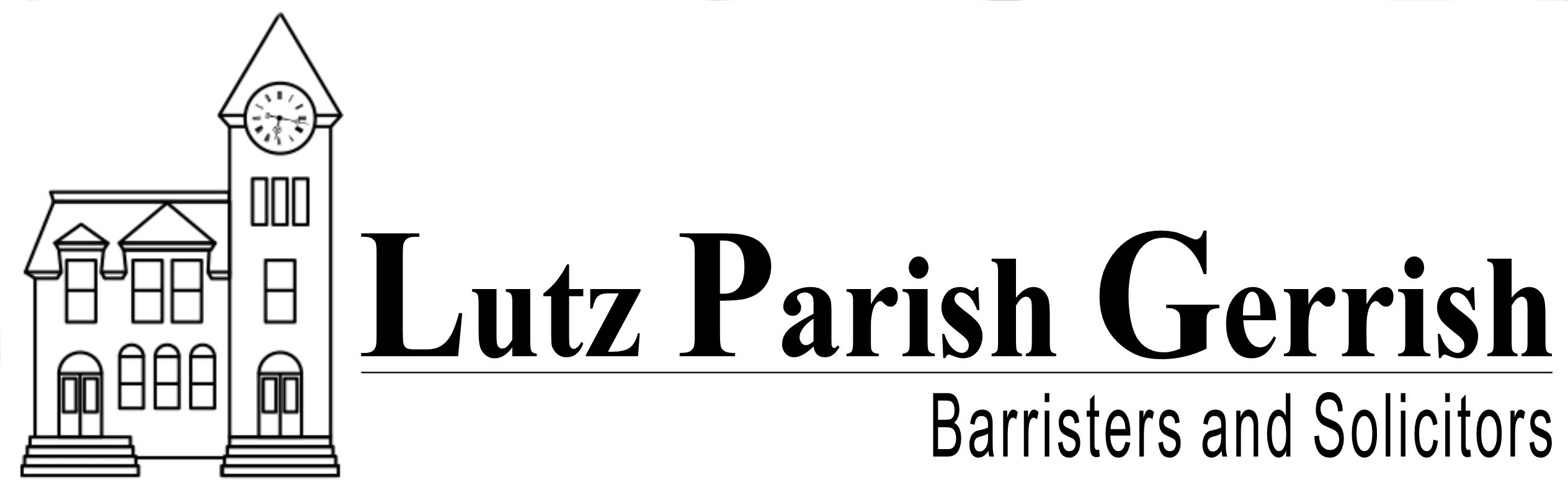 Lutz Parish Gerrish Law with David Bartlett K.C. logo