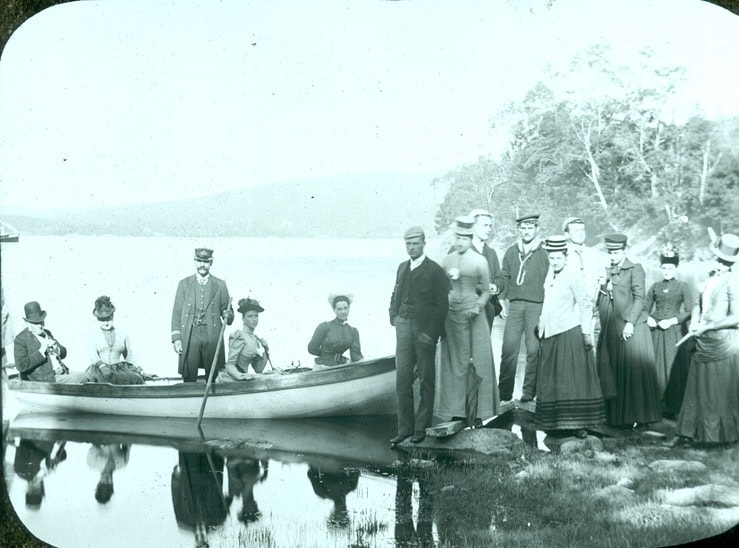 Image of a boating parting in St Andrews New Brunswick circa 1887